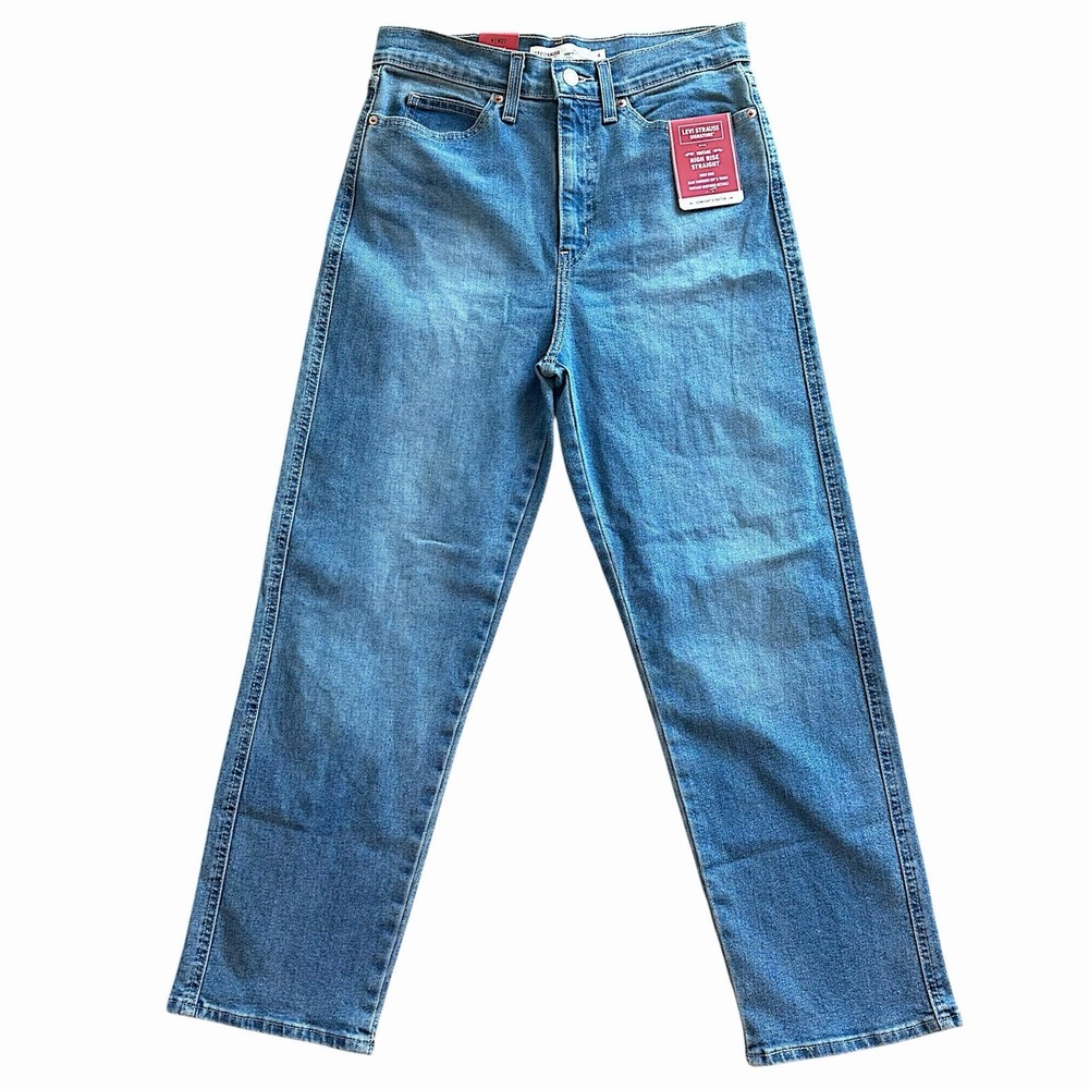 Levi Signature Women's Vintage High Rise Straight Cigarette Jean Size 4 W27 NWT